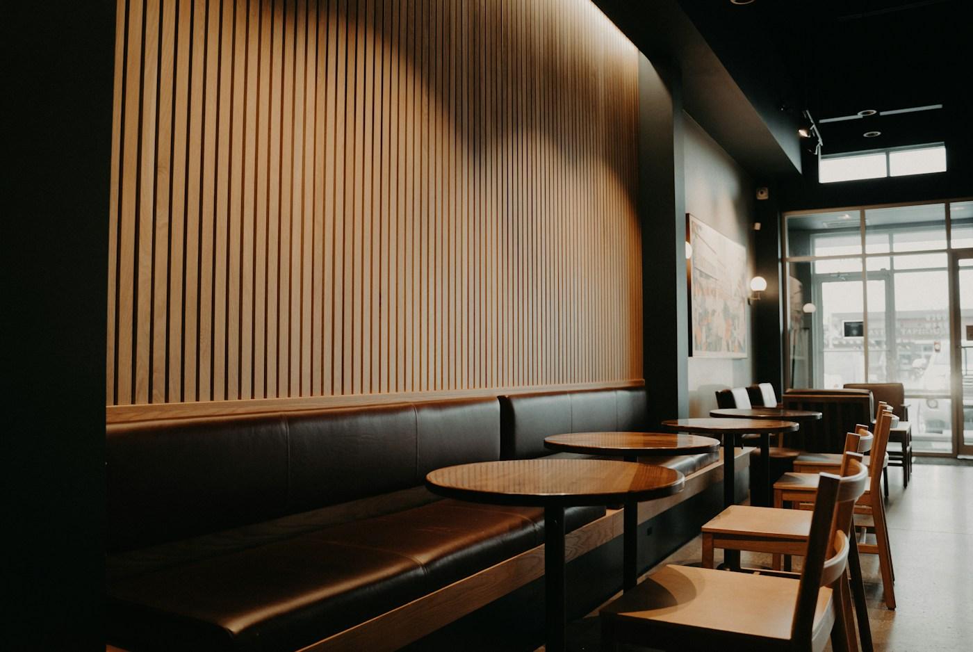 Restaurant interior, stock placeholder photo