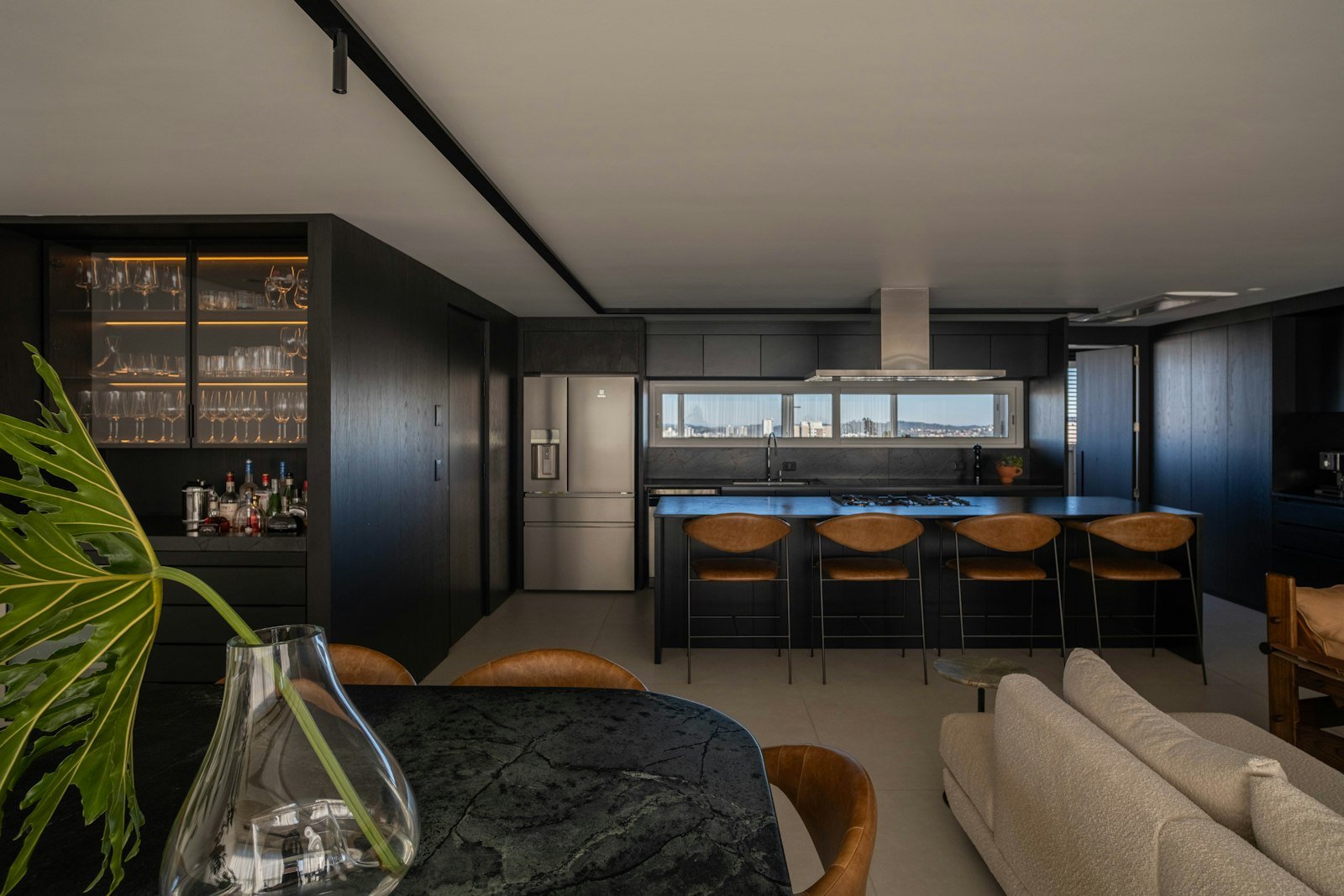 Cabin-style kitchen, stock placeholder photo